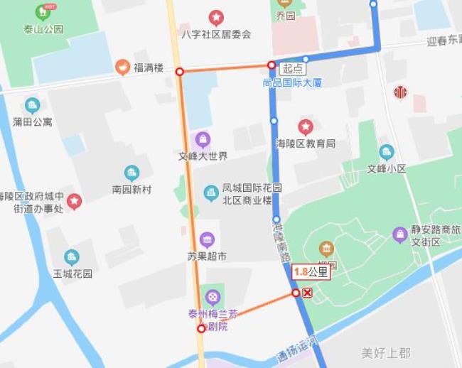 泰州海陵区公交线路图