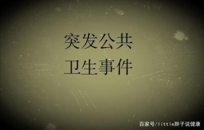 突发公共事件概念