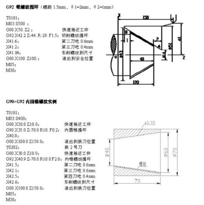 数控螺纹退尾怎么编程