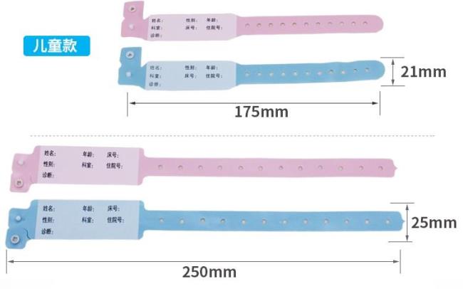 住院戴的手环颜色代表什么