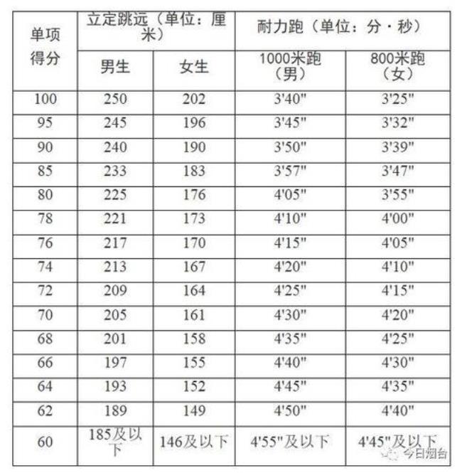 中考800米占多少分