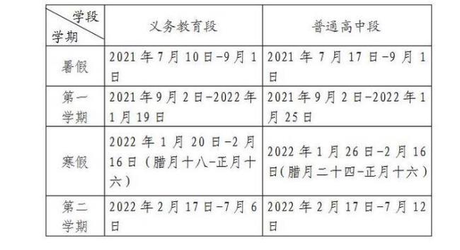 昆明中华小学2022年开学时间