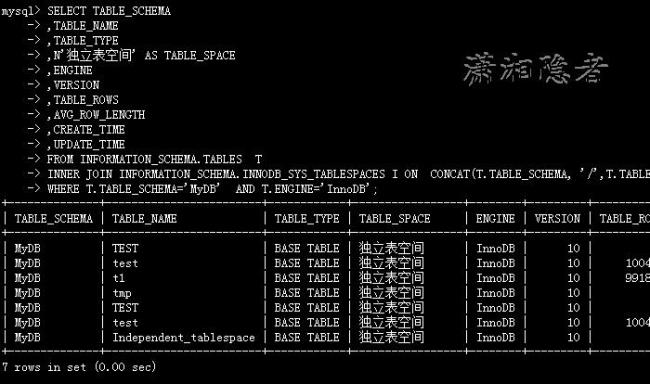 mysql怎么查看表是否存在