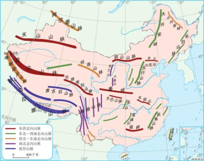 中国一二阶梯分界线图