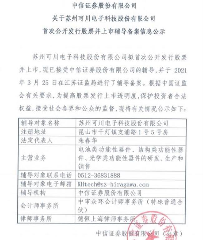 上市公司公示是什么意思