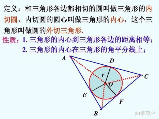 正三角形内切圆性质