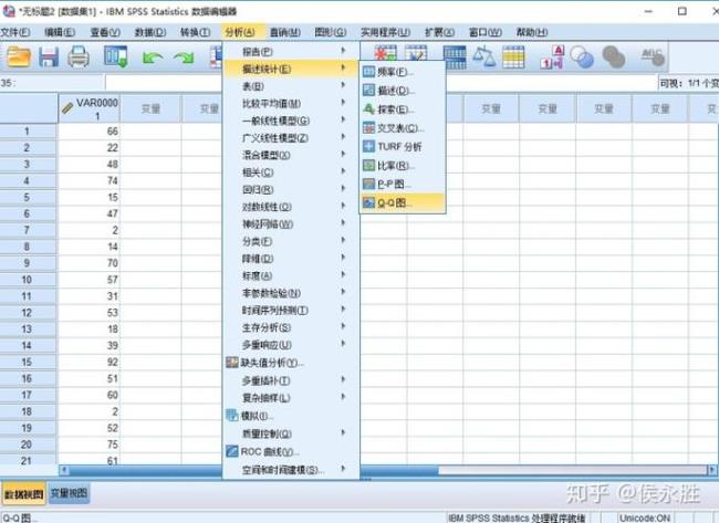 如何使用SPSS验证是否符合正态分布