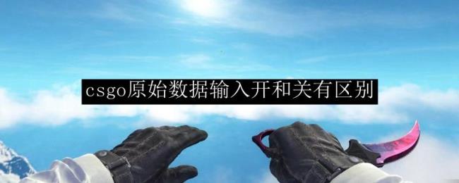 csgo鼠标原始输入开关有什么区别