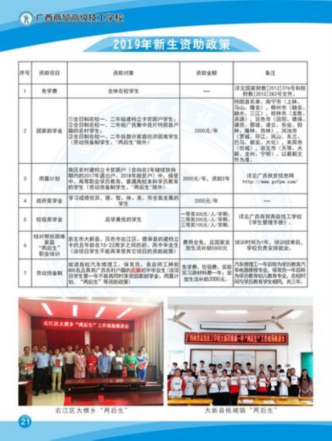 广西商贸高级技工学校学费多少