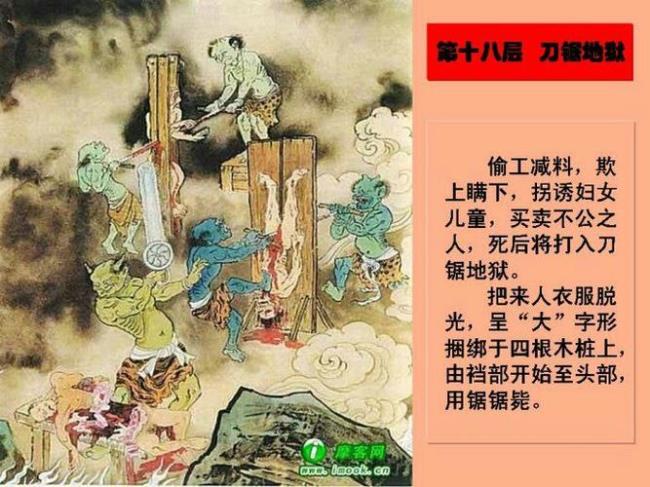 18层地狱每层的名字