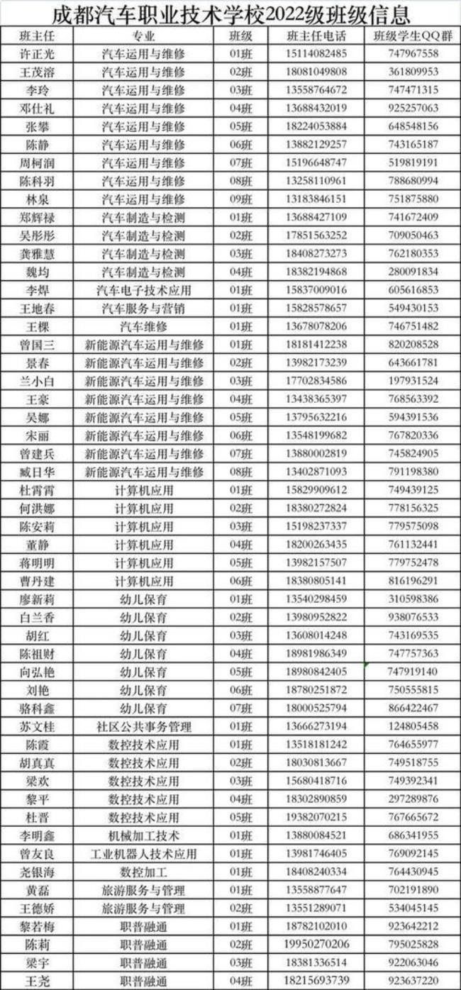 成都龙泉中职学校开学时间