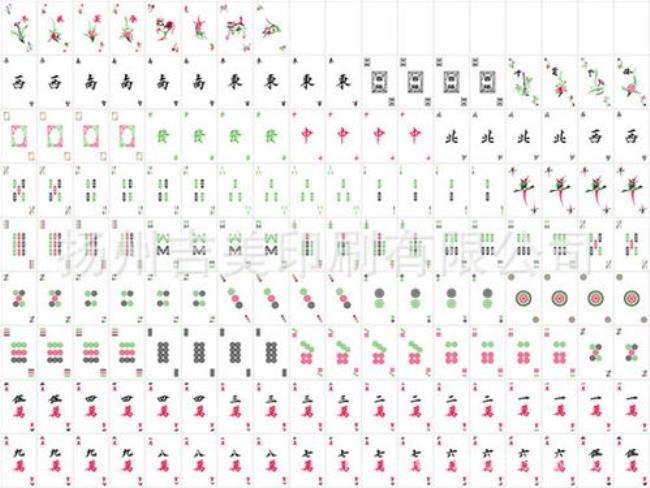 麻将牌的大小顺序