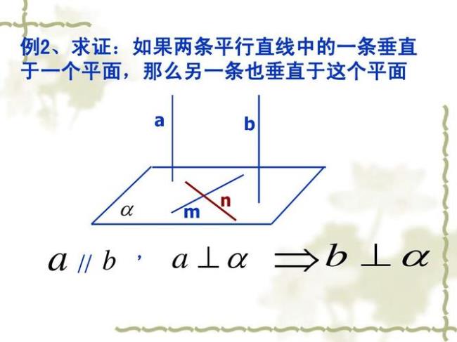 判别直线与平面是否平行画法