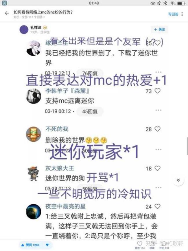 网络上流行MC是什么意思