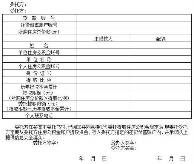 什么是公积金委托提取