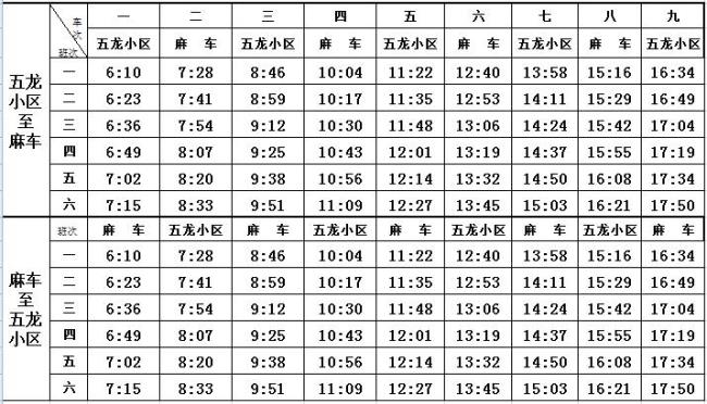 怀化12路时间表