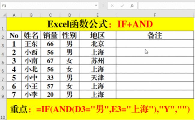 求excel的if函数公式