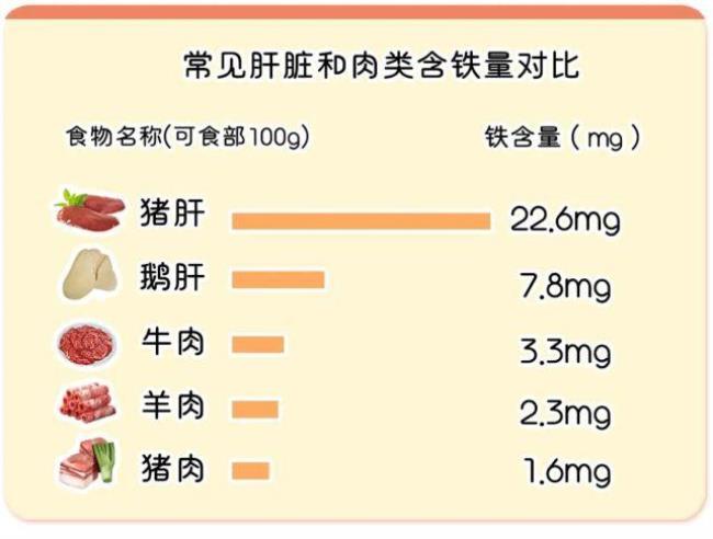 吃什么食物能补铁