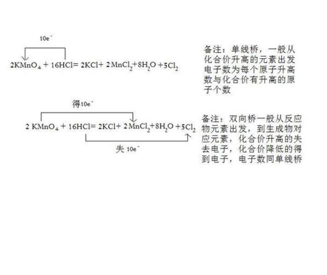 naclo3和hcl反应的双线桥怎么画