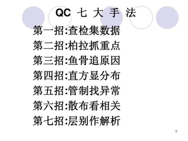 qc的七大手法基本知识