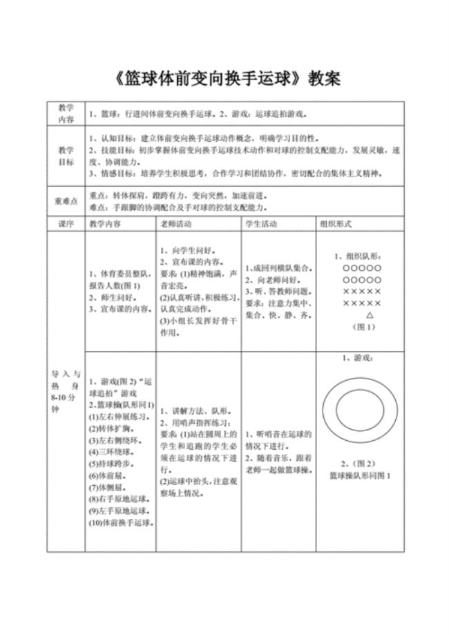 原地体前变向动作要领