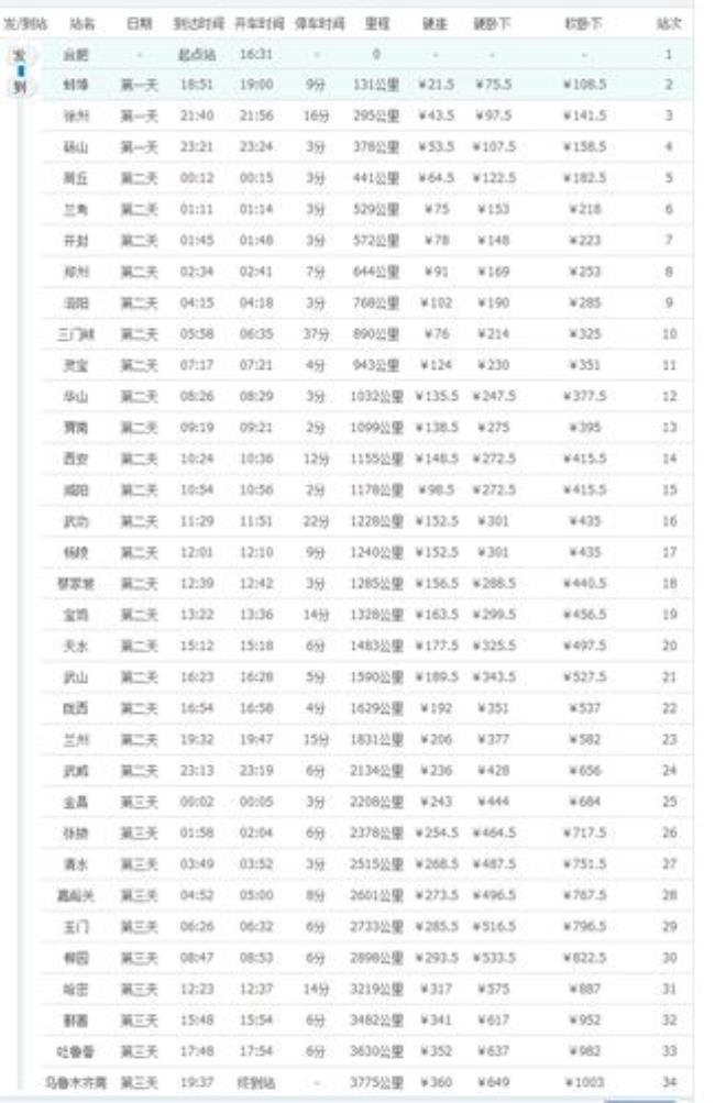 k623次列车途经站点