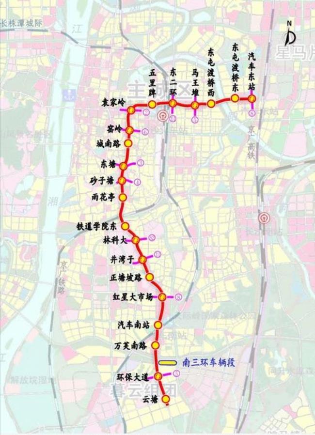 长沙地铁2号线早上几点开始