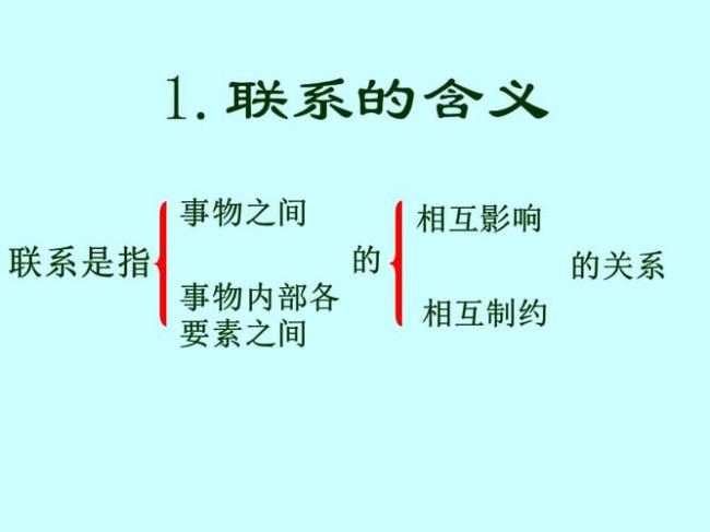 人为事物的联系是客观的的举例