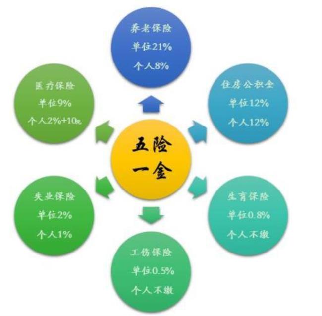 公司给交五险一金个人承担16%