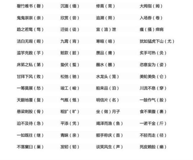 小学必知的100个成语