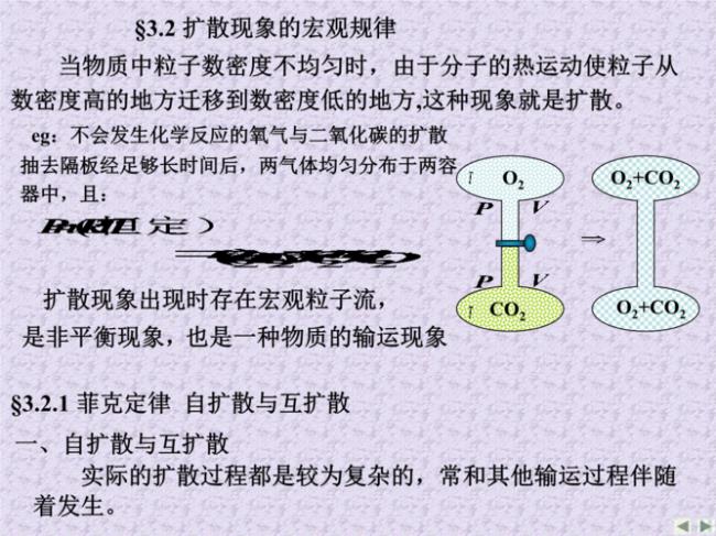 气体分子扩散理论