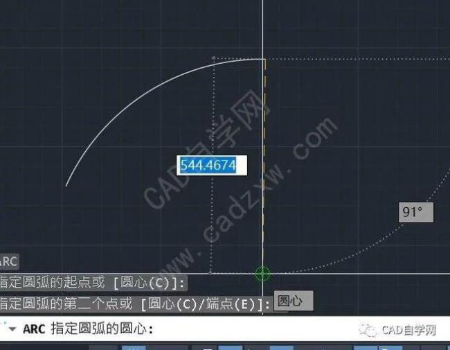 cad中连续画弧线的快捷键