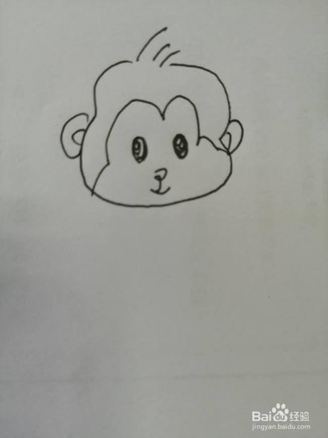 春天的小猴子简笔画