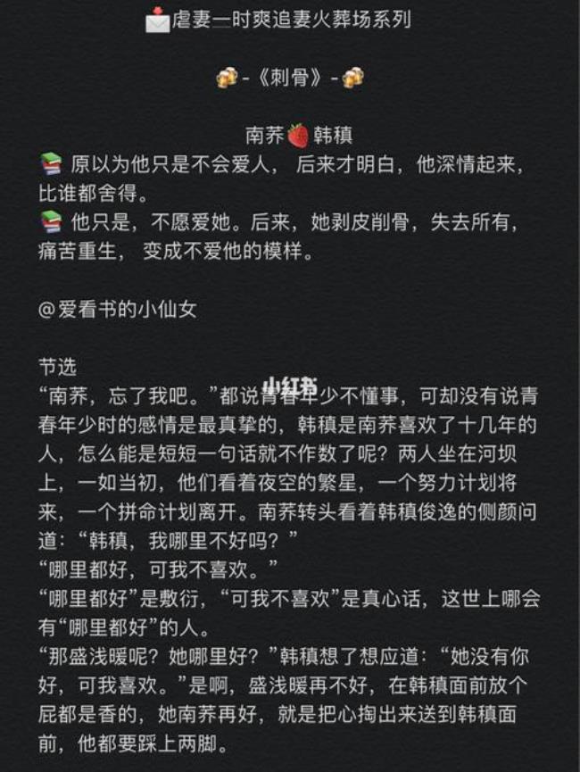 嘴狠一时爽追妻火葬场什么意思