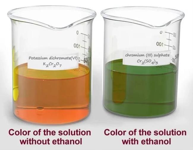重铬酸钾溶液的颜色