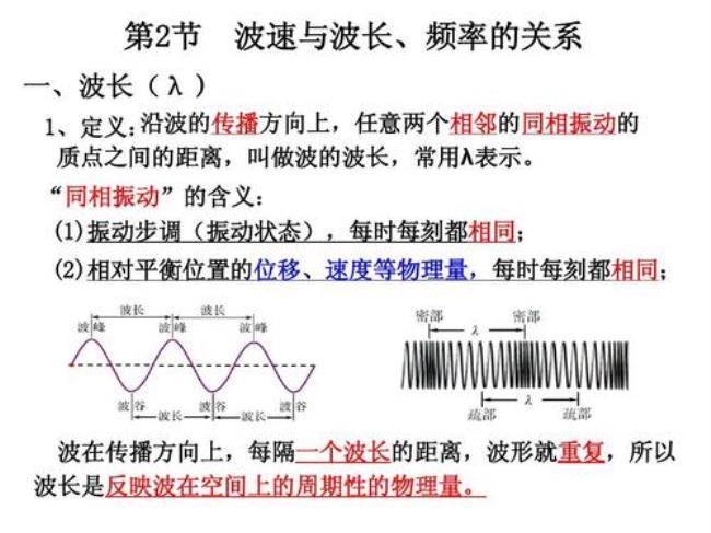 波长与频率怎样换算试举例