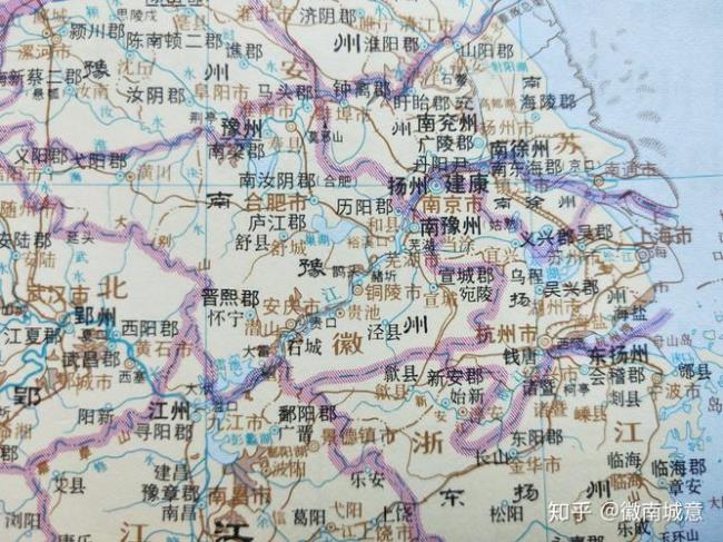长江以北地区古时候叫什么