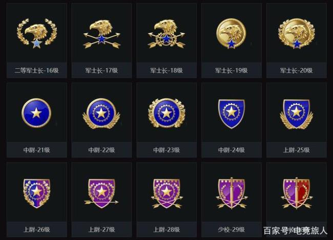 csgo有多少个段位