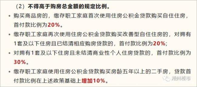 为什么用公积金首付比例很高