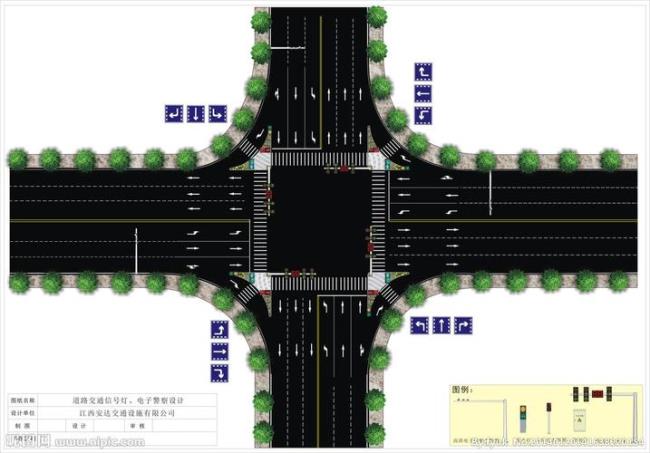 信号灯在十字路口中间要不要绕