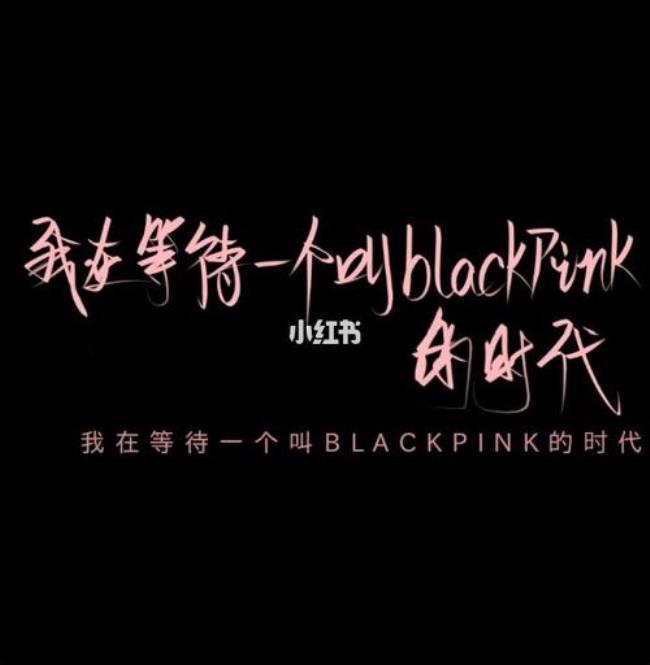 关于blackpink的文案英文