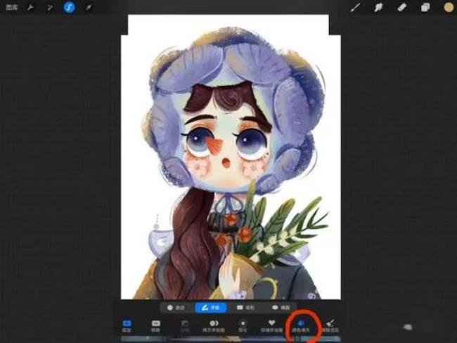 procreate怎么实现一键填色