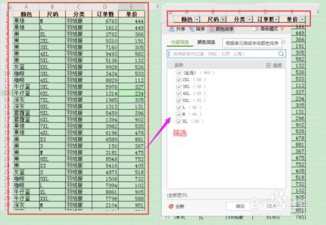 excel表格中怎么筛选出同一类数据