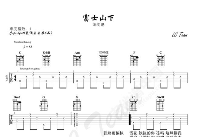 富士山下粤语谐音