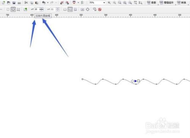 CorelDRAW怎么画圆滑的波浪线
