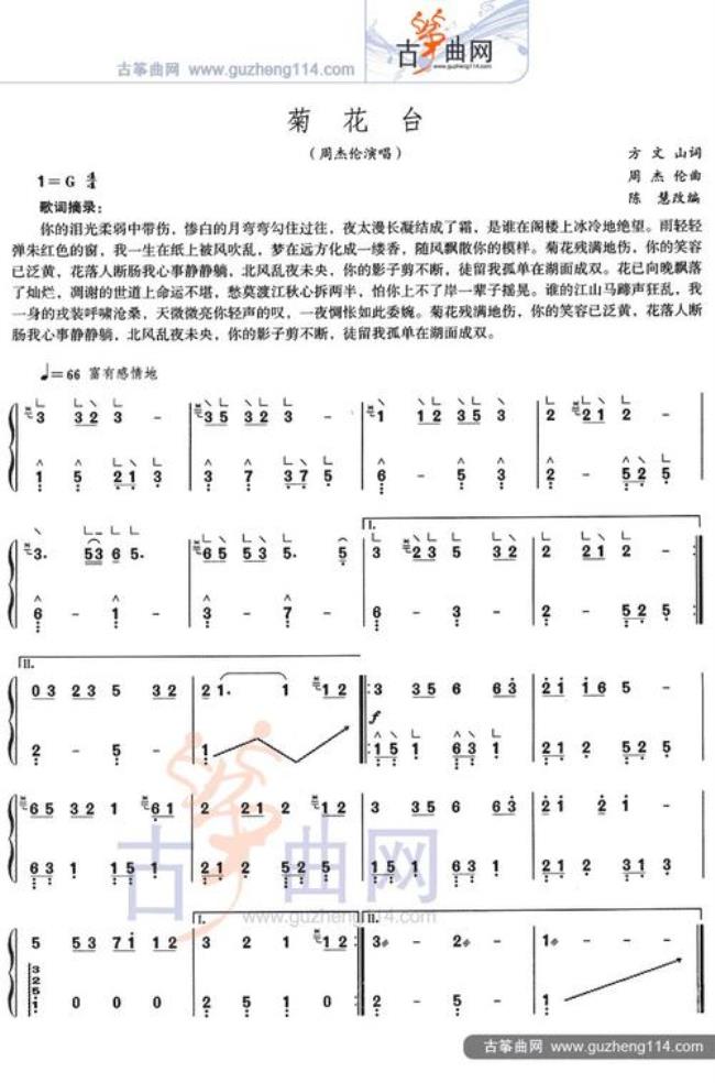 古筝背谱技巧口诀