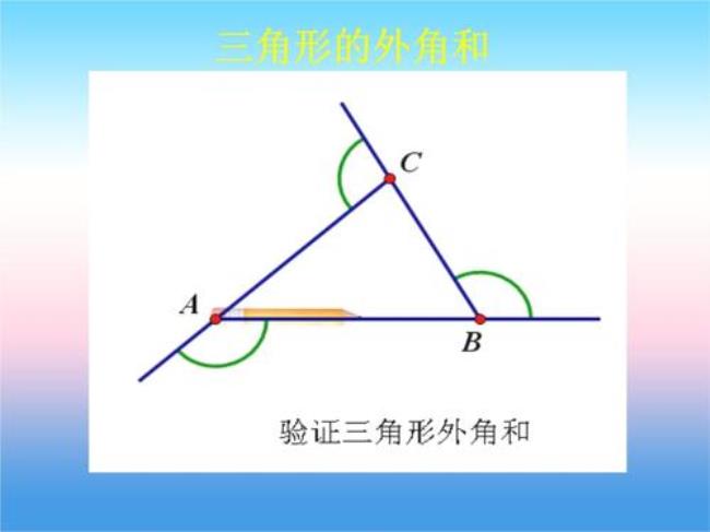 三角形外角和定义