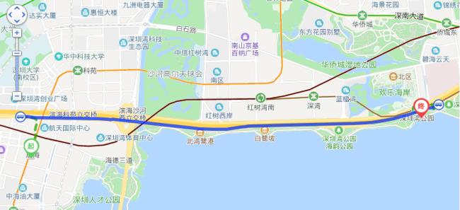 深圳滨海公园坐几号地铁