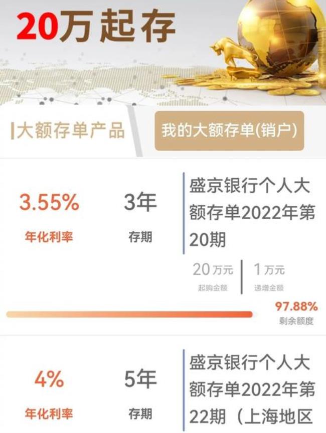 昆明富滇银行20万大额存单利息