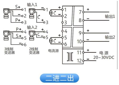 4-20ma一入一出信号隔离器plc怎样接线